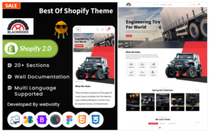 Download Blackrider - Mega Spareparts Shopify 2.0 Theme