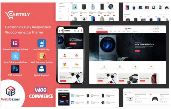 Download Cartsly - Electronics Multipurpose E-commerce WooCommerce Theme