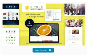 Download Citrus - One Page Shopify Theme