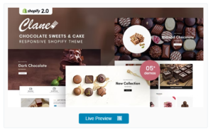Download Clane - Chocolate Sweets & Cake Shopify Theme