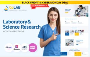 Download CoLab - Laboratory & Science Research WordPress Theme