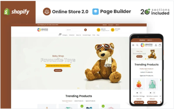 Download Creative Toy Store Shopify Theme