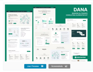 Download Dana - Banking and Finance Consulting Elementor Template Kit