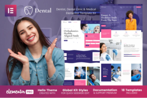 Download Dental - Dentist Clinic & Medical Elementor Template Kit
