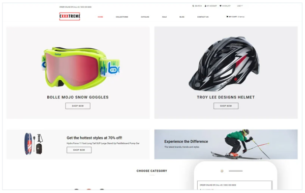 Download Exxxtreme - Extreme Sports E-commerce Clean Shopify Theme