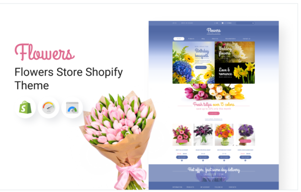 Download Flowers Store Shopify Theme
