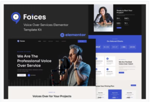 Download Foices - Voice Over Services Elementor Template Kit