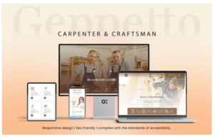 Download Geppetto Carpenter & Craftsman Elementor Kit WordPress Website.