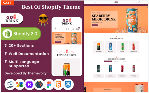 Download Go Drink - Mega Drinks Shopify 2.0 Responsive theme