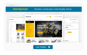 Download Handyman - Drag & Drop Plumber, Construction Tools Shopify Theme
