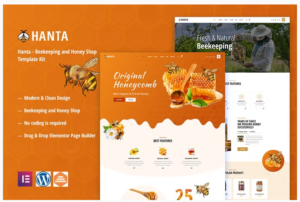 Download Hanta - Beekeeping & Honey Shop Elementor Template Kit