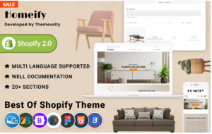 Download Homeify Mega Wood–Furniture Home–Décor Shopify 2.0 Themes