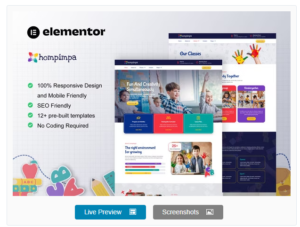 Download Hompimpa - Kindergarten & Child Care Elementor Template Kit
