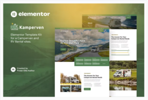 Download Kamperven – Campervan & RV Rental Elementor Template Kit