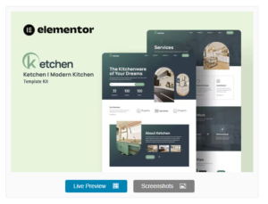 Download Ketchen - Modern Kitchen Elementor Template Kit