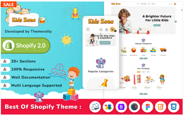Download Kids Zone - Mega Toys and Fashion Shopify 2.0 Premium Responsive Theme