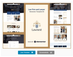 Download Lawnest - Law Firm & Lawyer Elementor Pro Template Kit