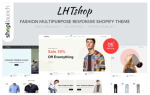 Download LhtShop - Fashion Multipurpose Responsive Shopify Theme