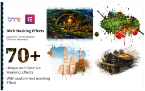 Download Masking Effects WordPress Plugin For Elementor With Image And Custom Text Masking