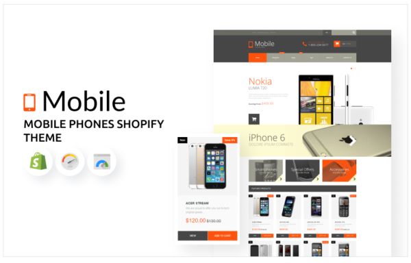 Download Mobile Phones eCommerce Shopify Theme