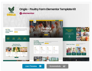 Download Ongla - Poultry Farm Elementor Template Kit