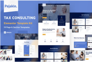 Download Pajakin - Tax Consultant & Financial Advisor Template Kit
