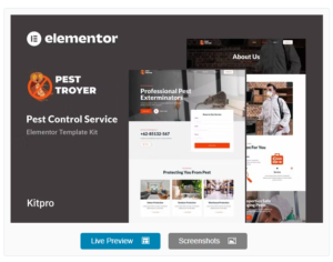 Download Pestroyer - Pest Control Service Elementor Template Kit