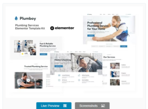 Download Plumboy - Plumbing Services Elementor Template Kit
