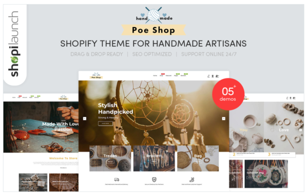 Download PoeShop - Handmade Artisans Shopify Theme