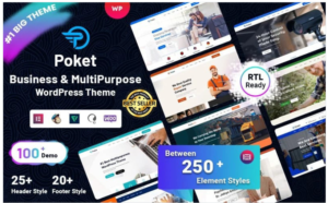 Download Poket - Business And Multipurpose Responsive WordPress Theme