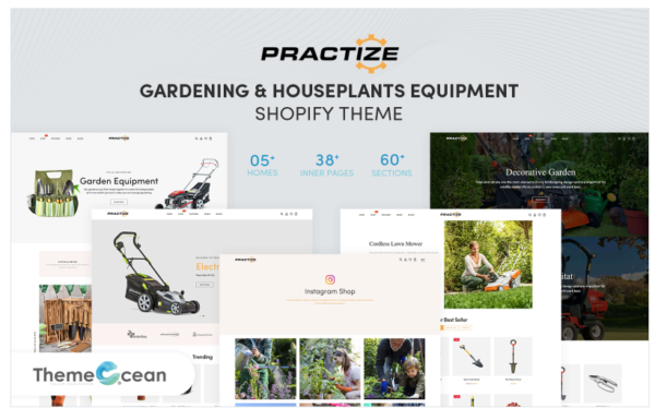 Download Practize - Gardening & Houseplants Equipment Shopify Theme