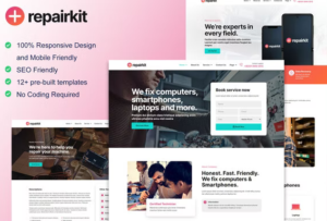 Download RepairKit - Mobile Phone & Computer Repair Elementor Template Kit