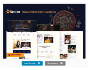 Download Restro - Restaurant Elementor Pro Template Kit