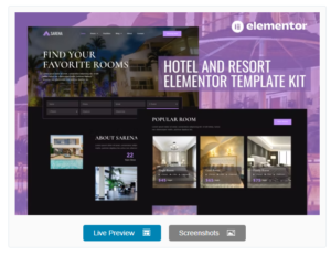 Download Sarena - Hotel & Resort Elementor Template Kit