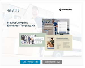 Download Shift - Moving Company Website Elementor Template Kit