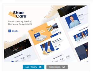 Download Shoecare - Shoe Laundry Service Elementor Template Kit