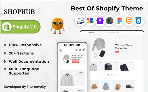 Download SHOPHUB Mega Fashion Super Store Premium Responsive Shopify 2.0 Theme