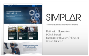 Download Simplar - Award Winning Minimal Business WordPress Theme
