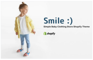 Download Smile - Simple Baby Clothing Store Shopify Theme