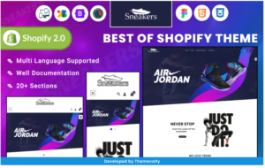 Download Sneakers Responsive World–Footwear Sport–Shoes Shopify 2.0 Store