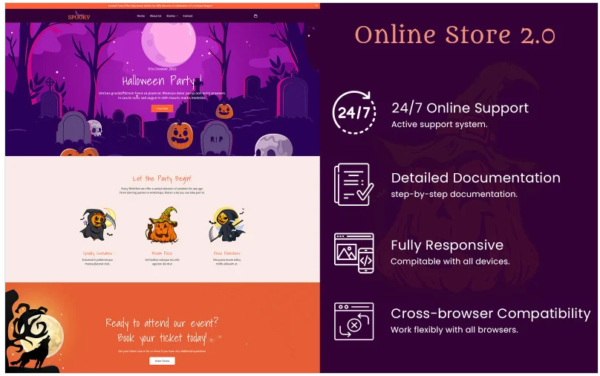Download Spooky - Halloweeen Shopify Theme