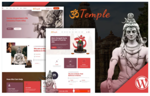 Download Temple Hindus worship Mandir WordPress Theme