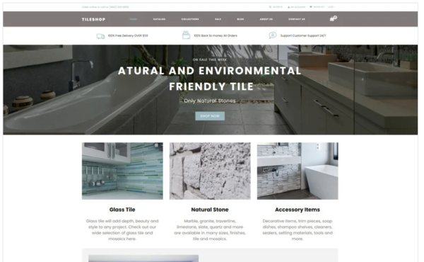 Download Tileshop - Interior & Furniture Clean Shopify Theme