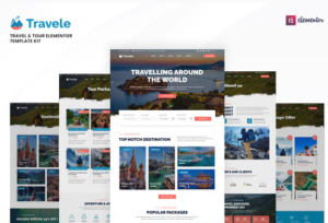 Download Travele – Travel & Tour Agency Elementor Template Kit