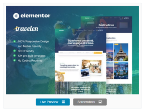 Download Travelen - Travel & Tour Agency Elementor Pro Template Kit