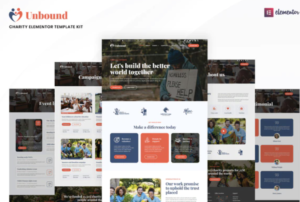 Download Unbound Charity & Nonprofit Elementor Template Kit