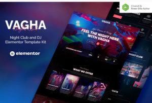Download Vagha – Night Club & DJ Elementor Template Kit