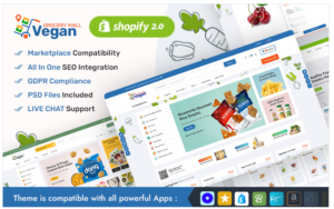 Download Vegan - Grocery & Organics Store - Best of Shopify 2.0 Multipurpose Responsive Theme