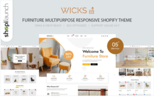 Download Wicks - Furniture Multipurpose Responsive Shopify Theme