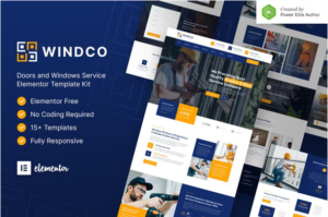 Download Windco – Doors & Windows Service Elementor Template Kit